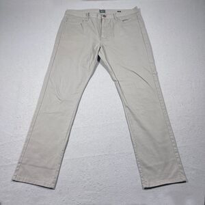 Bixby Nomad Pants Mens 36x32‎ Gray Chino Flat Front Straight Leg Casual